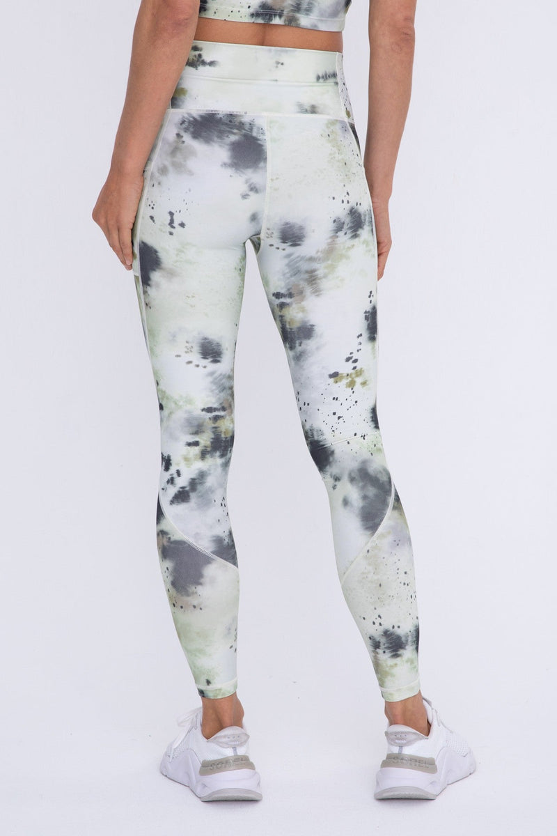 Inkblot Tie Dye High-waist leggings