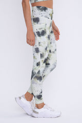 Inkblot Tie Dye High-waist leggings