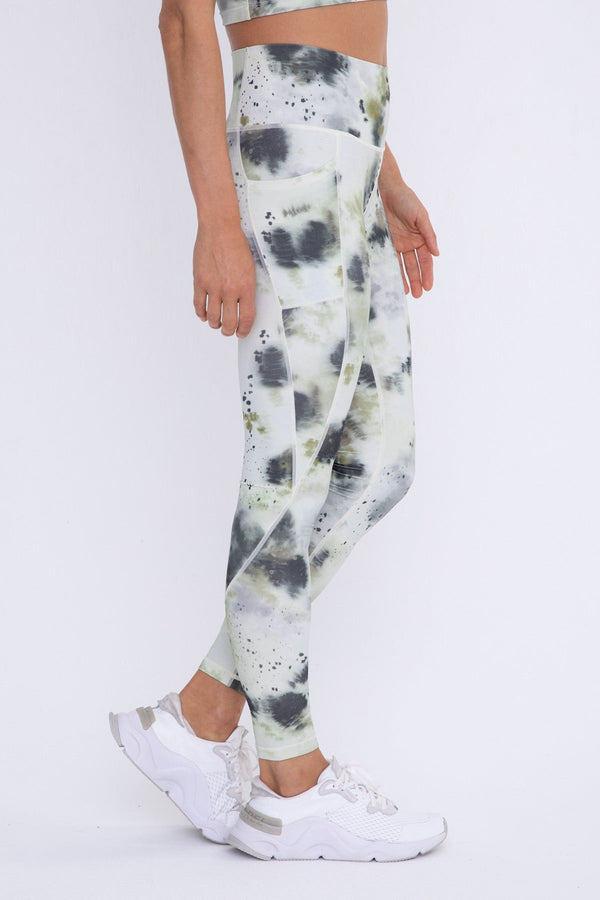 Inkblot Tie Dye High-waist leggings