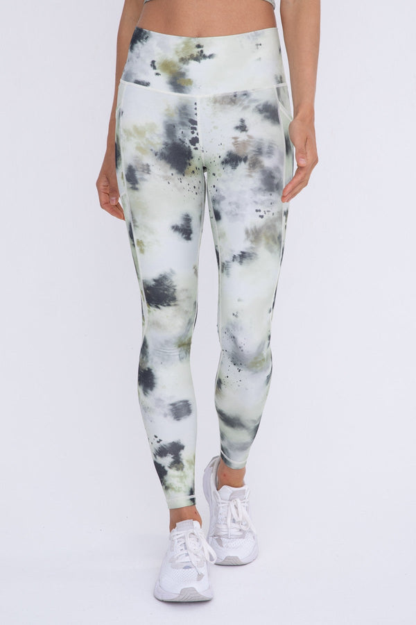 Inkblot Tie Dye High-waist leggings