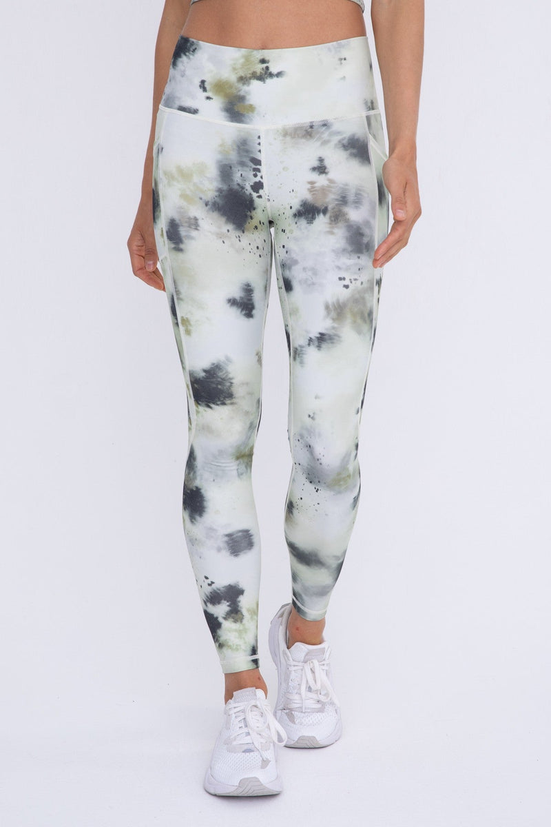 Inkblot Tie Dye High-waist leggings