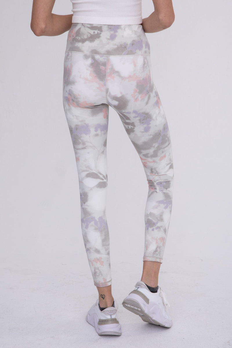 Watercolor Floral High-waist leggings