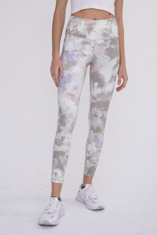 Watercolor Floral High-waist leggings