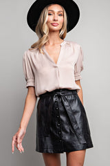 Skirt mini pleather