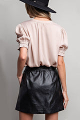 Skirt mini pleather