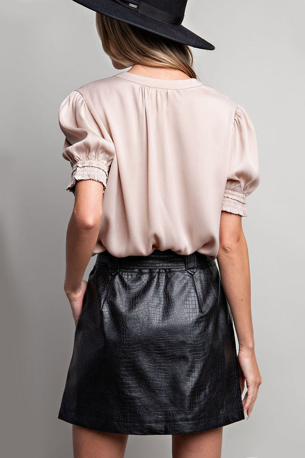 Skirt mini pleather