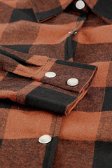 Collared Plaid Long Shirt