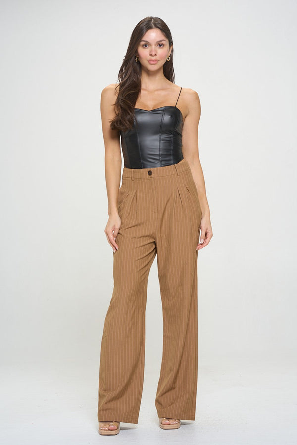 Camel Striped Pants