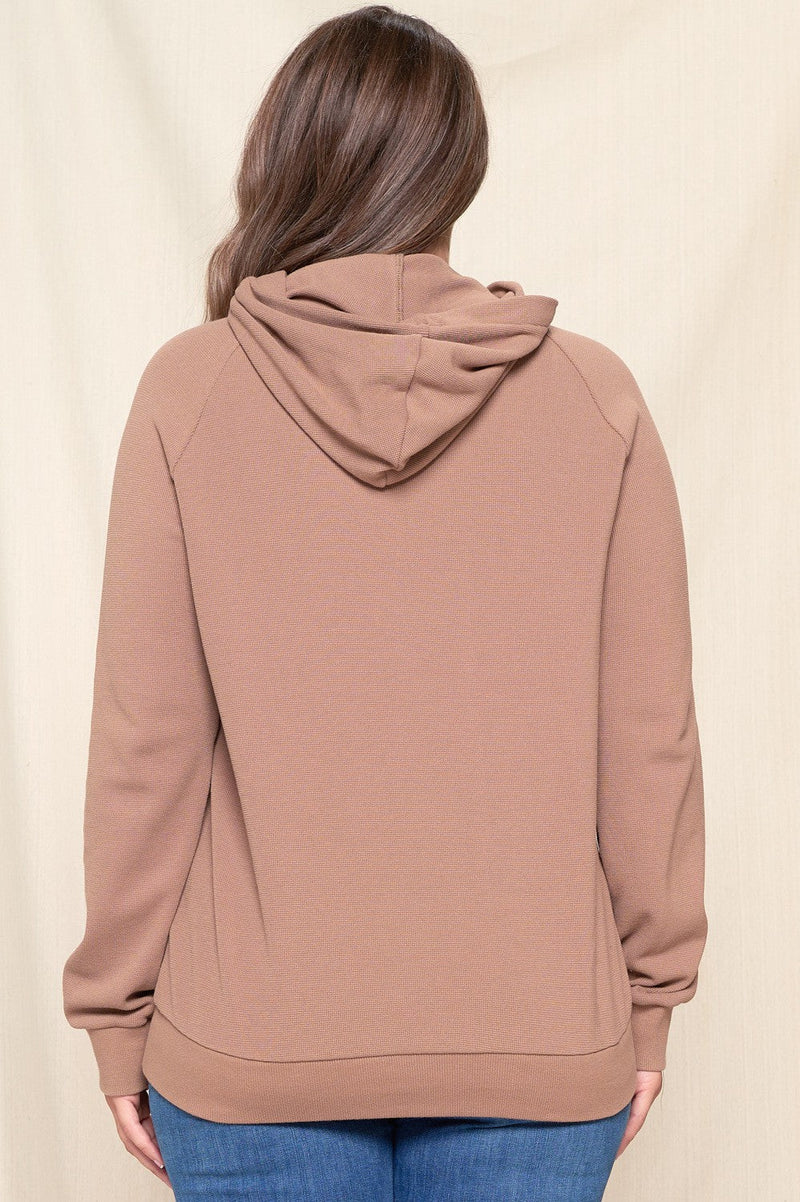 Layered Raglan Hoodie