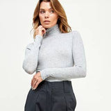 Scrunch Mock Neck Turtleneck Top