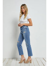 Jean Mica Super High Straight Crop