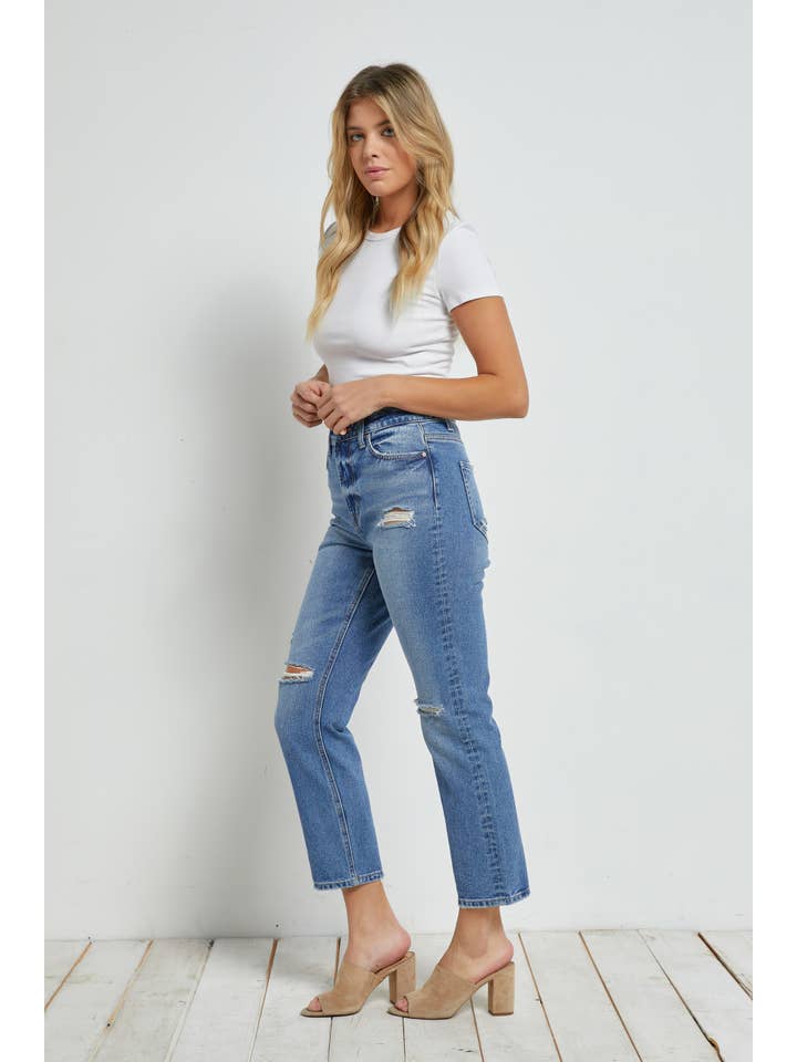 Jean Mica Super High Straight Crop