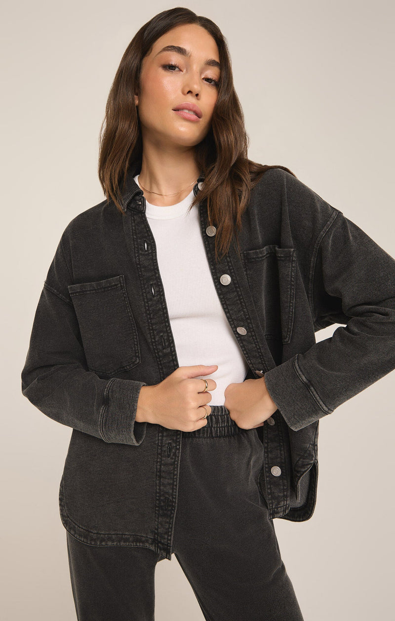 Z Supply Knit Denim Jacket