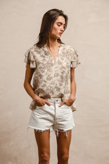 Printed Woven Mix & Match Top