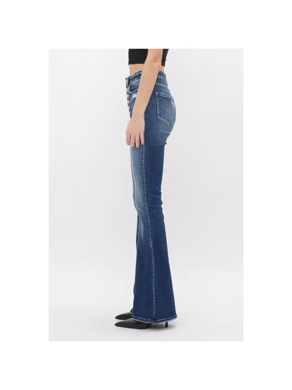 Jean Mica High Rise Flare