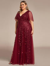 pretty ASTRAL|Plus Size Floor Length Formal Evening Gowns for Weddings