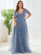 pretty ASTRAL|Plus Size Floor Length Formal Evening Gowns for Weddings