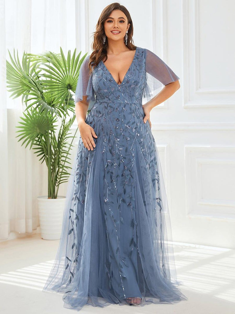 pretty ASTRAL|Plus Size Floor Length Formal Evening Gowns for Weddings
