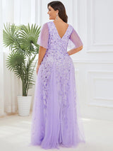 pretty ASTRAL|Plus Size Floor Length Formal Evening Gowns for Weddings