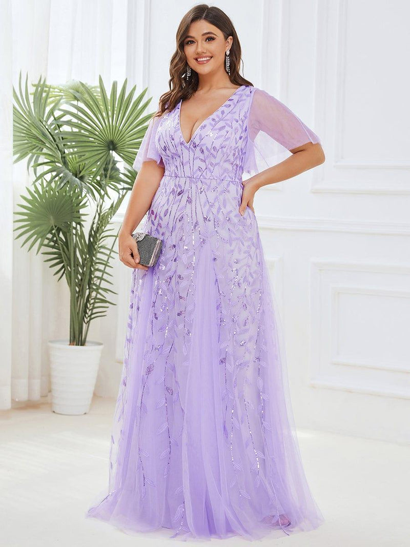 pretty ASTRAL|Plus Size Floor Length Formal Evening Gowns for Weddings