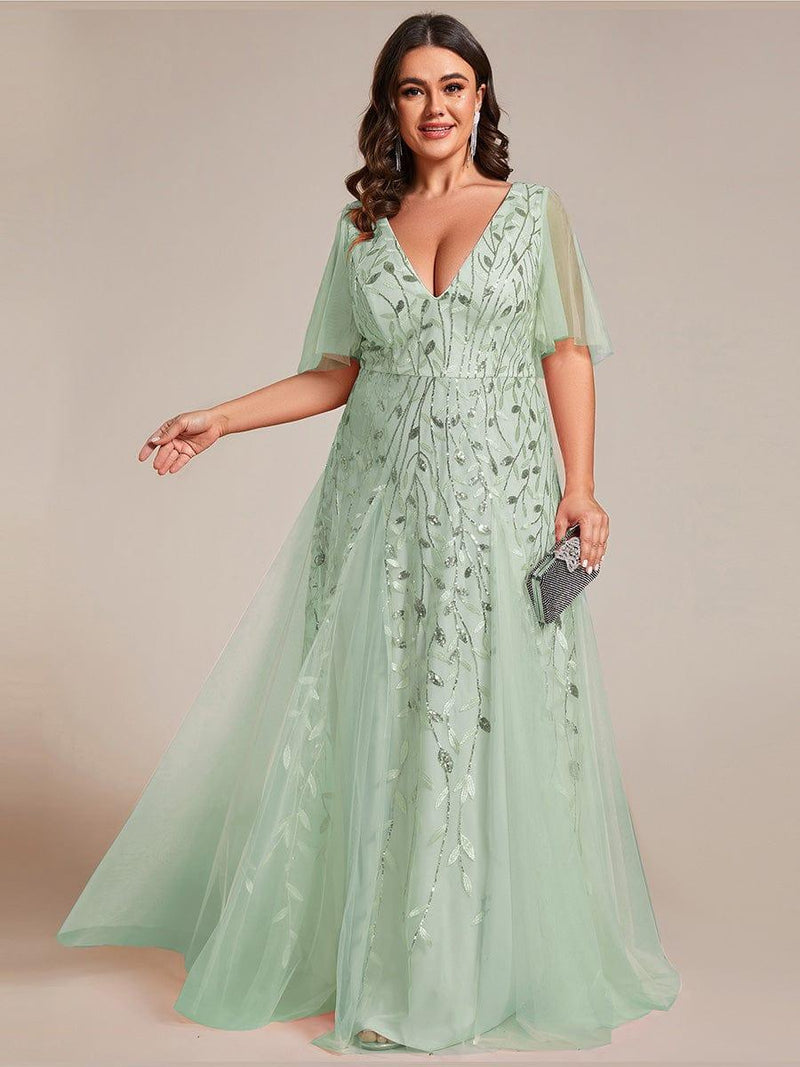 pretty ASTRAL|Plus Size Floor Length Formal Evening Gowns for Weddings