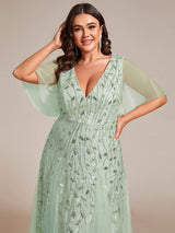 pretty ASTRAL|Plus Size Floor Length Formal Evening Gowns for Weddings