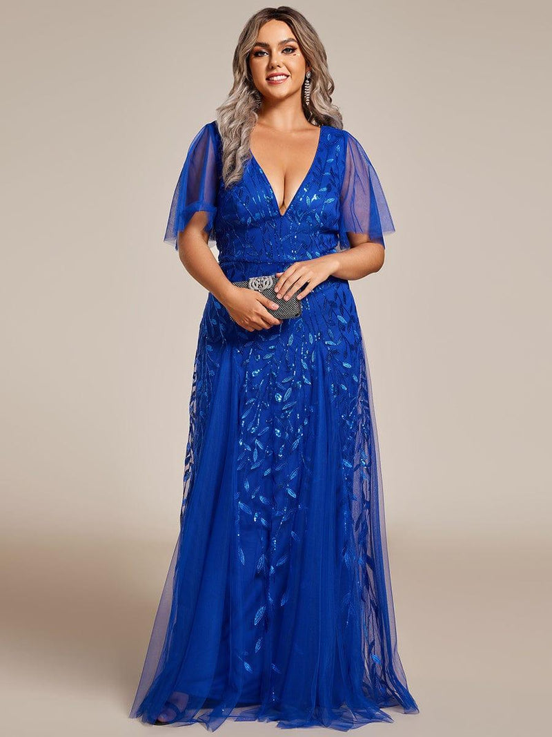 pretty ASTRAL|Plus Size Floor Length Formal Evening Gowns for Weddings