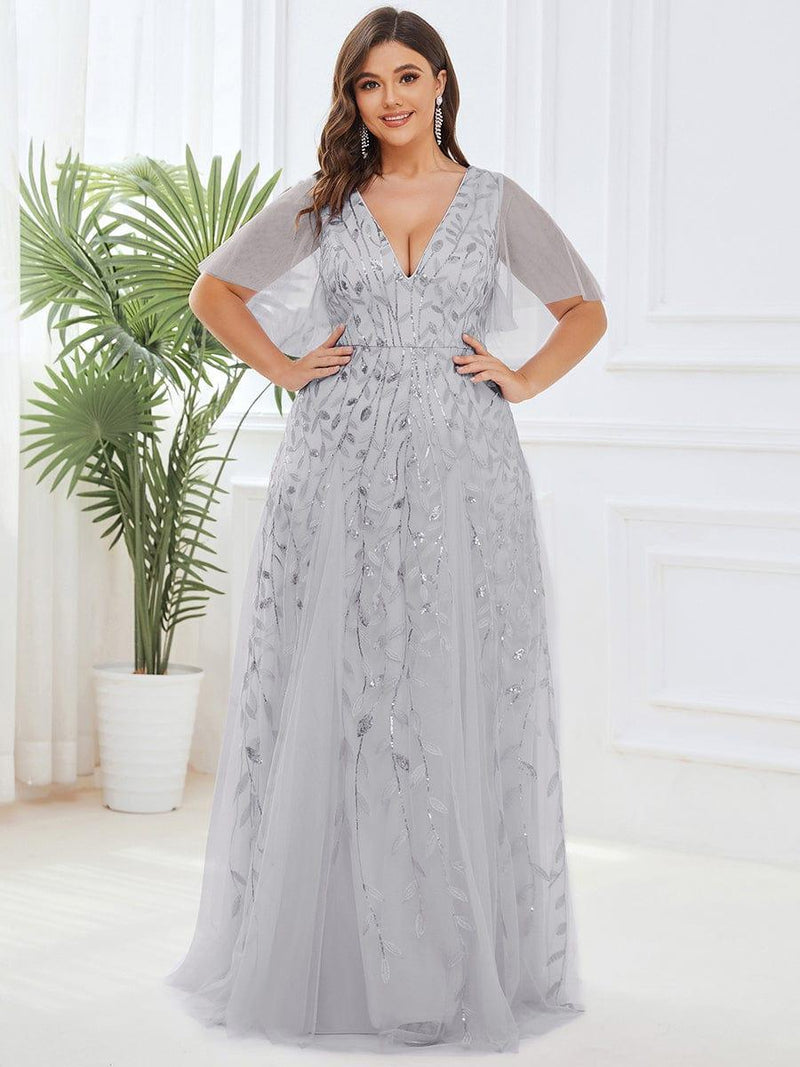 pretty ASTRAL|Plus Size Floor Length Formal Evening Gowns for Weddings
