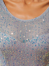ever FLORENCE|Elegant Round Neckline Long Sleeves Sequin Evening Dress