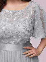 pretty SAPHIR|Plus Size Sequin Bodice Long Formal Evening Dresses