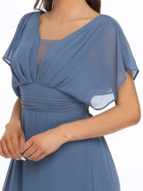 ever AMBRYN|Women's A-Line Empire Waist Maxi Chiffon Evening Dress