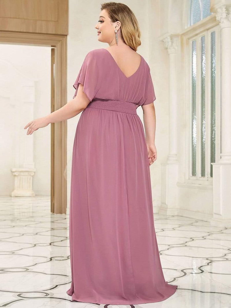 ever AMBRYN|Women's A-Line Empire Waist Maxi Chiffon Evening Dress