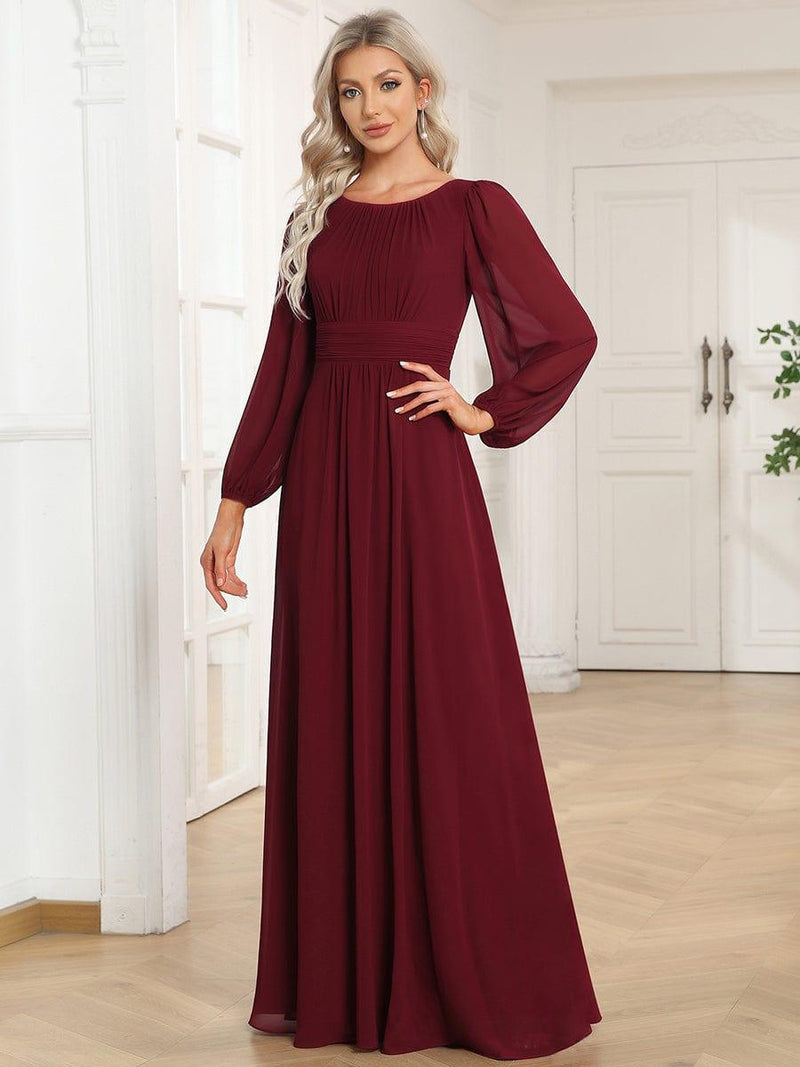 ever CELESTE|Chiffon High Empire Waist Puff Sleeve Mother Dress