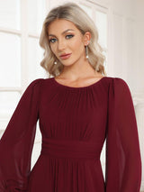 ever CELESTE|Chiffon High Empire Waist Puff Sleeve Mother Dress