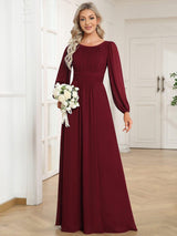 ever CELESTE|Chiffon High Empire Waist Puff Sleeve Mother Dress