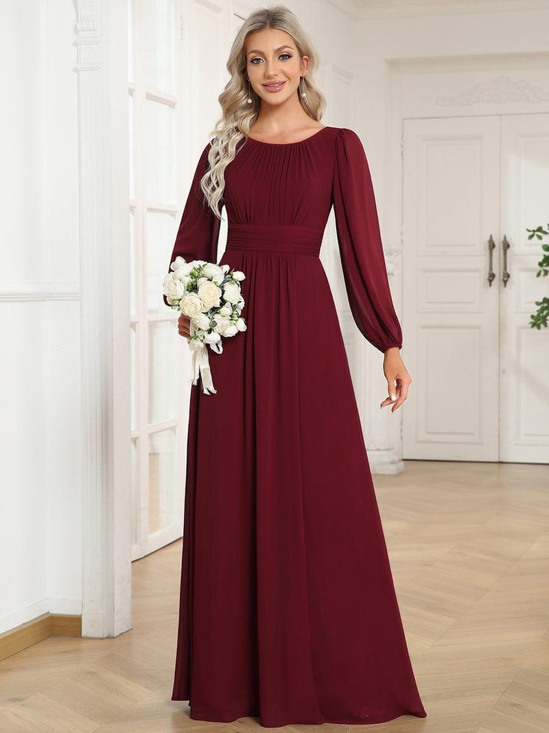 ever CELESTE|Chiffon High Empire Waist Puff Sleeve Mother Dress