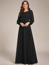 ever CELESTE|Chiffon High Empire Waist Puff Sleeve Mother Dress