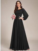 ever CELESTE|Chiffon High Empire Waist Puff Sleeve Mother Dress
