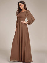 ever CELESTE|Chiffon High Empire Waist Puff Sleeve Mother Dress
