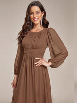 ever CELESTE|Chiffon High Empire Waist Puff Sleeve Mother Dress