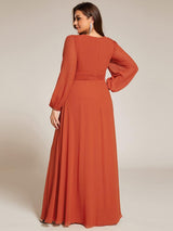 ever CELESTE|Chiffon High Empire Waist Puff Sleeve Mother Dress