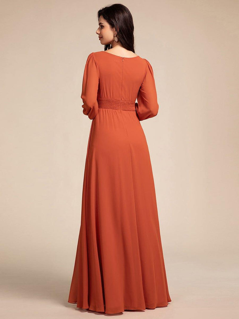 ever CELESTE|Chiffon High Empire Waist Puff Sleeve Mother Dress