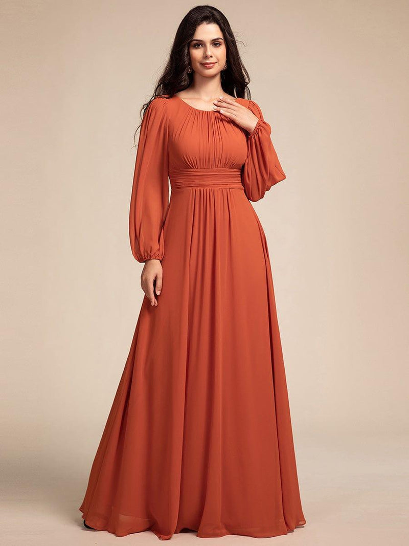 ever CELESTE|Chiffon High Empire Waist Puff Sleeve Mother Dress