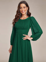 ever CELESTE|Chiffon High Empire Waist Puff Sleeve Mother Dress