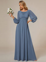 ever CELESTE|Chiffon High Empire Waist Puff Sleeve Mother Dress