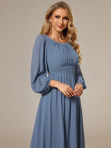 ever CELESTE|Chiffon High Empire Waist Puff Sleeve Mother Dress