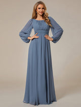 ever CELESTE|Chiffon High Empire Waist Puff Sleeve Mother Dress