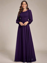 ever CELESTE|Chiffon High Empire Waist Puff Sleeve Mother Dress