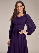 ever CELESTE|Chiffon High Empire Waist Puff Sleeve Mother Dress