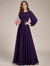 ever CELESTE|Chiffon High Empire Waist Puff Sleeve Mother Dress